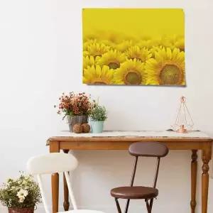 해바라기 행잉 패브릭 포스터 제작 풍경 액자