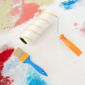 컬러마켓 페인팅 도구 3종세트 벽 페인트 롤러 트레이