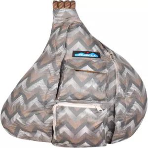 KAVU 오리지널 로프 자루 슬링 크로스바디 백팩 - 셰브론 피크