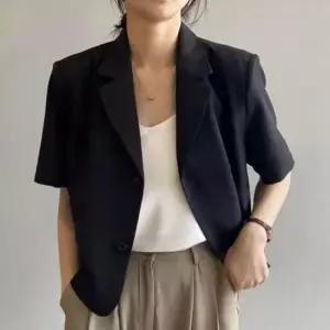 [SBD] 디자인 단정한 반팔정장자켓 깔끔한두버튼 클래식하고