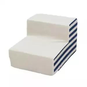 [반려] 계단 블루 1P 아이보리 일반 줄무늬 강아지 2단 스텝