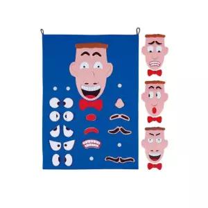 다양한 표정만들기 벽걸이 소년인형 유아장난감 감각놀이 말하는손인형 인형극인형