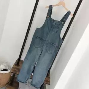 여자 데님 멜빵 바지 점프수트 캐주얼 청바지 패션