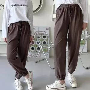 양기모 스판 편안하게 입기 좋은 여성 밴딩 조거 바지