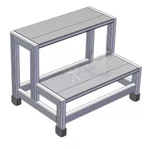 계단형 알루미늄 스텝 이동 3단 발판 현장용 안전 계단 현장