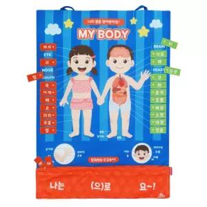 어린이집 신체기관 학습 교구 어린이날 아기방소품 아이방포스터 유아학습벽보 벽보