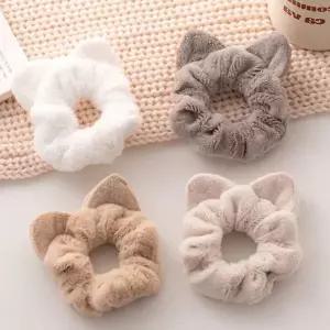 털복숭이 고양이귀 곱창밴드 여성 귀여운 헤어밴드