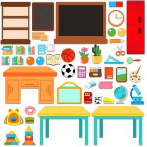 BEUNITONE 48개 학교 펠트 스토리 보드 유치원 교실 대형 펠트 스토리 피스 세트 유치원 활동을 위한 플란넬 보드 월 얼리 러닝 홈 교실 여행을 위한 펠트 스토리 보드