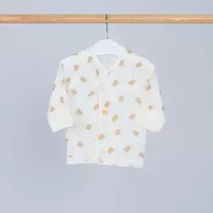 [달퐁]큐비앤맘 동글베어 메쉬 배냇저고리 신생아