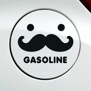 블랙 수염 주유구스티커 가솔린 자동차