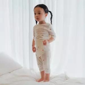 [달퐁]큐비앤맘 리오여우 메쉬 7부 배앓이방지 내의 봄내의 얇은내복 배앓이내복