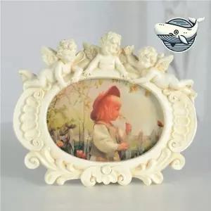 로맨틱 엔틱 디자인 아이보리탁상액자 사랑스러운