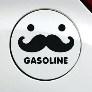 블랙 수염 주유구스티커 가솔린 자동차