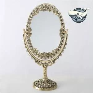 우아한 대형 양면 메이크업 거울 골드 꾸미기 인테리어거울