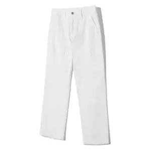 [노티그] 원턱 루즈핏 퍼티그 데님팬츠 화이트_OKG3PTLP101A1