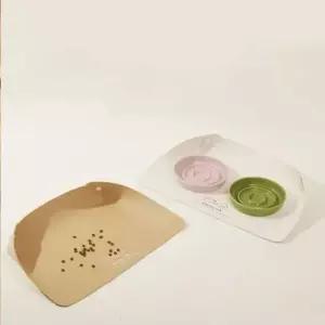 [반려] ST 애완동물 흘림방지 식기 매트 펫용품 바닥오염방지