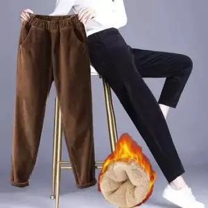 여자 겨울 바지 골덴 밴딩 팬츠 기모 따뜻한 하의