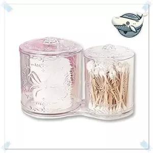 빈티지 면봉통 세련된 디자인 화장솜 보관함