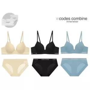 코데즈컴바인 이너웨어 노와이어여성 SET 3종 BRBP162SKBKLBU 129044