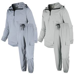 남자 트레이닝세트 아노락 셋업 바람막이 빅사이즈 후드 츄리닝 운동복W018