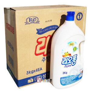 성진켐/리오퐁 주방세제(퐁퐁) 3kg x4개