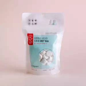 코인티슈 압축티슈 100개입/미술놀이/휴대용 물티슈