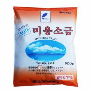 보라종합식품 보라 미용소금 500g (양치.맛사지용) 마사지 양치 소금
