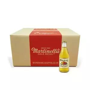 마르티넬리 골드메달 사과주스 스파클링 296ml 24개 애플주스 애플데이 학교행사