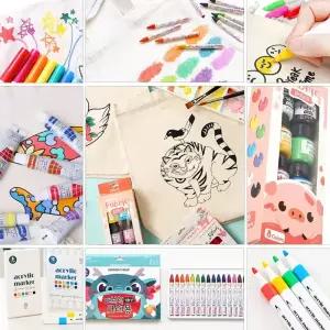 [오피스스쿨] 민화샵 전통 민화 에코백 만들기 11종 + 패브릭 채색도구 모음전 / 민화 크레용 패브릭 마카 패브릭물감 하비페브릭 아크릴마카 에코백도안에코백 k-컬쳐 까치와호랑이