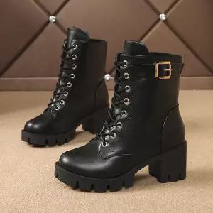 686 여성부츠 앵클 삭스 첼시 앵글 부츠 워커 가죽 스웨이드 통굽 기모 하이힐