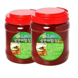 옥천 냉면 비빔장 2kg x1통(냉면 전문점용)비빔장
