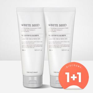 (2개) 더페이스샵 화이트씨드 엑스폴리에이팅 폼 클렌저 150ml