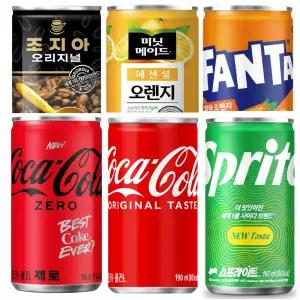 코카콜라 제로/환타/스프라이트/미니 190ml 미니캔