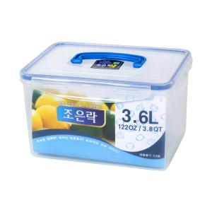 조은락 밀폐용기 투명(3.6L) 김치통 BN 보관용기 반찬
