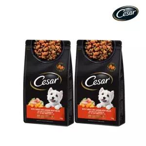 시저 강아지사료 칠면조 고기 1kg 2개