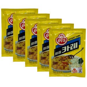 오뚜기 카레 약간매운맛 100g(4인분) 분말 5개