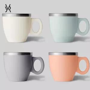 JVR (2P 1SET) 유로 머그 280ml 커피잔 어린이 스텐머그컵 유아컵 아동컵 양치컵