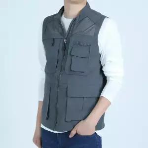 봄 여름 남성여름조끼 작업복 배달 망사 조끼 포켓 쿨 단체 택배 춘추복 상의 주머니 많은 빅사이즈