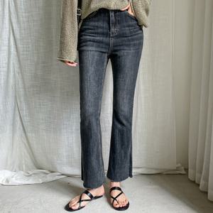 [시크릿라벨] 데님워싱컷팅부츠컷팬츠