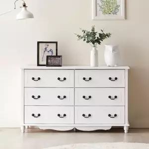 EDF 화이트 3단 와이드 서랍장 DF902431 수납장 옷수납장