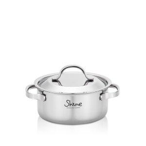 [한일스텐레스] 통3중 IH 샤인 스텐냄비 양수 18cm
