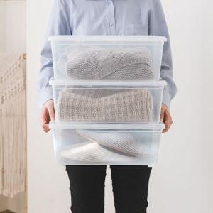 아이리스 투명 리빙박스 정리박스 옷정리함 수납바구니수납정리함 (5개입) SET