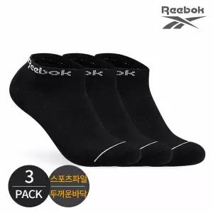 리복 남성 스포츠 퍼포먼스파일 심플로고 스니커즈 3P_BK