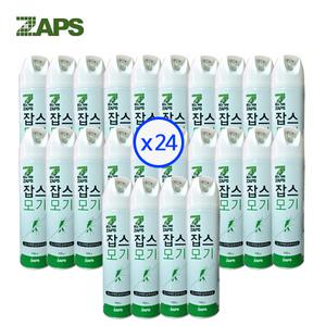 잡스 모기에어졸 뿌리는 모기약 수성 잡스퍼펙트킬에어로솔 500mL x 24개