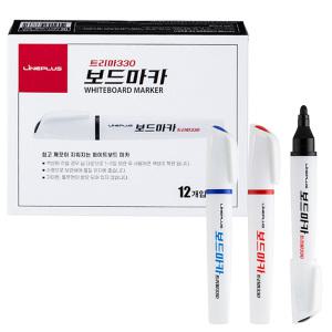 라인프러스 트리마330 화이트 보드마카 12자루 MB