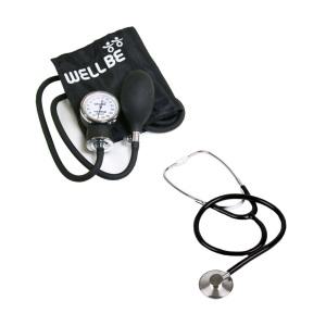 진산 아네로이드 수동식 혈압계+단면 청진기 세트