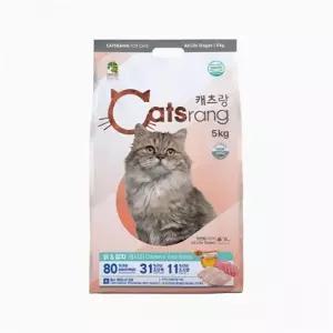 뉴캐츠랑 전묘용 5kg 고양이 사료 닭고기 참치 요로 헤어볼 장건강 사료