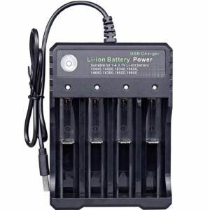 18650 배터리 충전기 4구 만능 충전기 16340 10440 14500 16650 14650 18350 18500