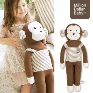 오가닉 애착 동물인형 쿨쿨 2종세트 원숭이 코알라 고양이 토끼