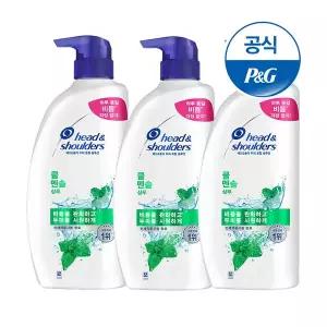 [헤드앤숄더] 쿨멘솔 샴푸 850ml 3개